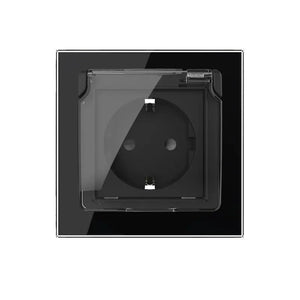Livolo | Noir | SR | Résistant aux éclaboussures IP44 | Couvercle à charnière Livolo Nederland B.V.