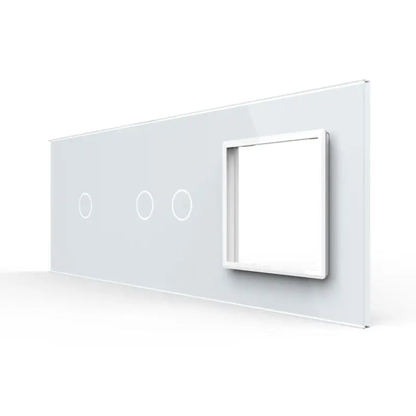 Livolo | Wit | 1+2+SR | Glasplaat | Combinatie Livolo Nederland B.V.