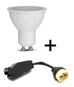 Luminaire GU10 | Noir - Chromé | Inclinable et réglable | Spot encastré | Rond | ø 76mm Livolo Nederland B.V.