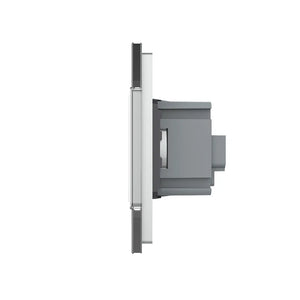 Livolo | Grijs | 2+SR | Aan/Uit | Schakelaar met wandcontactdoos | France Livolo Nederland B.V.