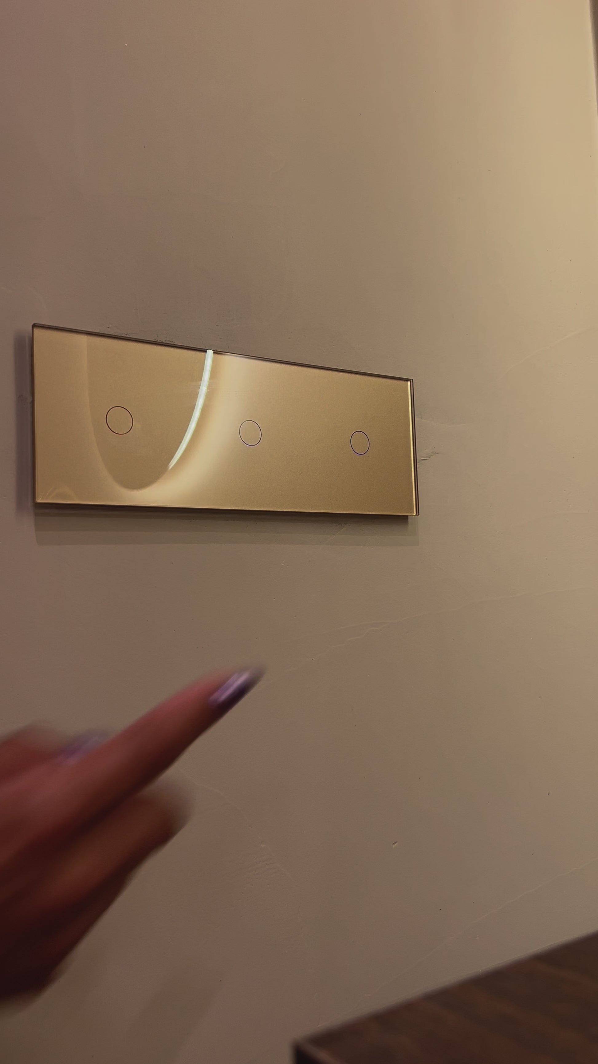 Livolo | Janice Blok | Goud | touch schakelaars | Schakelmateriaal | Video